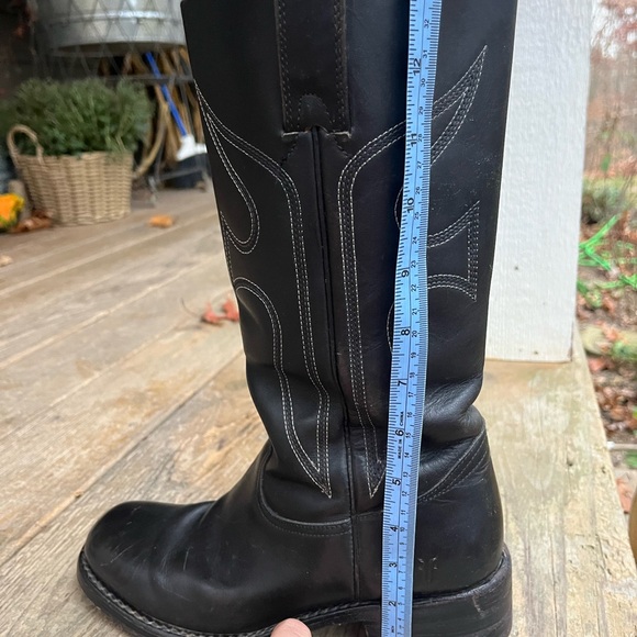 Frye Campus boots black 8.5 vintage - Picture 10 of 12